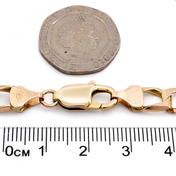 9ct gold 8 inch curb Bracelet